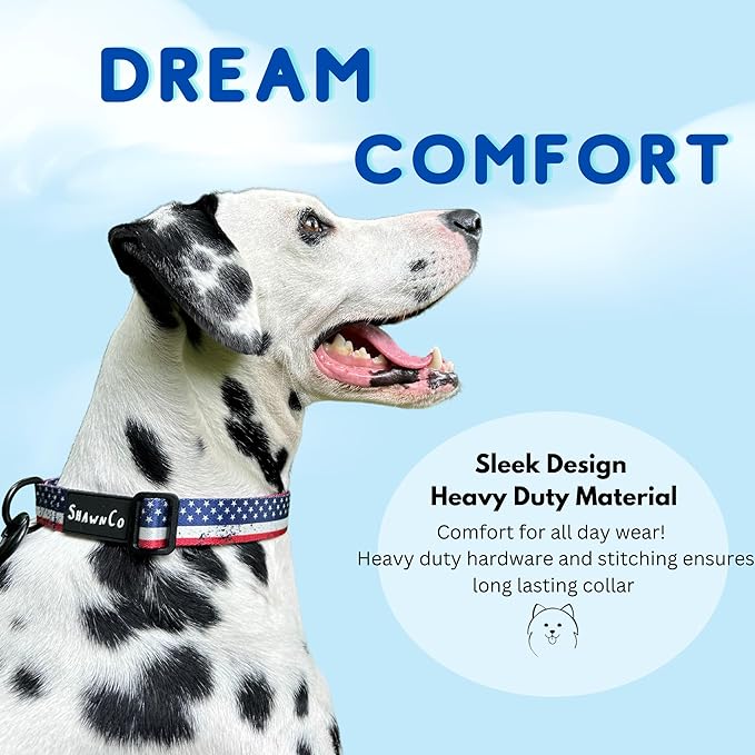 ShawnCo Dream Walk Dog Collar- Premium, Adjustable and Comfortable Pet Collar for Small, Medium, Large and Extra Large Dogs (S, Orchid)
