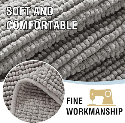 H.VERSAILTEX Plush Chenille Couch Cover for Dogs Pets Blanket for Bed Anti-Slip Soft and Durable Furniture Protector for Small Medium Large Cats Washable (52" x 82", Dove)