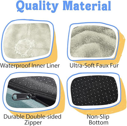 Orthopedic Foam Large Dog Bed XLarge Dog Bed with Removable Washable Cover Pet Beds with Bolster Waterproof Cover Large Size Dogs