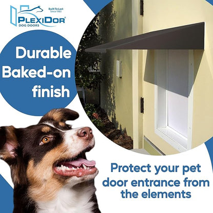 Plexidor Performance Pet Doors Universal Pet Door Awning - Door Canopy for Weather Protection
