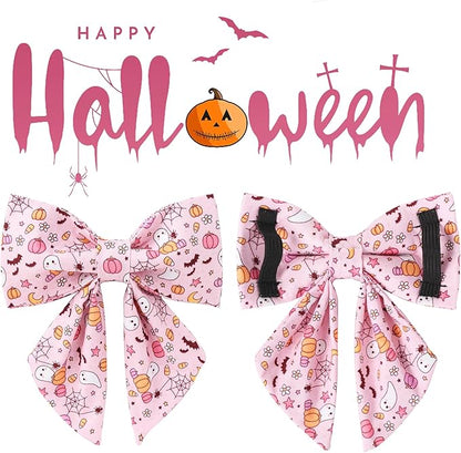 Halloween Dog Collar with Flower, Pink, XS