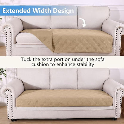hyha Waterproof Dog Blanket, Reversible Pet Bed Blanket, Soft Sofa Couch Cover for Dogs Washable, Waterproof Pet Couch Covers for Sofa Puppy Cats Furniture Protector(40"x80", Camel/Camel)