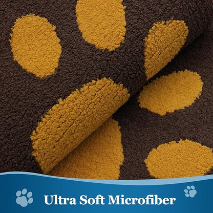 Buganda Dog Door Mat for Muddy Paws, Absorbent Dirt Trapper Washable Indoor Doormats, Non Slip Low-Profile Mud Mat for Dogs, Front Entrance Doormat for Inside Floor (40x32 Inches, Coffee)