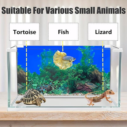 Fish Backgrounds Paper Double Sides Undersea Aquarium Background Poster Colorful Sea Anemone Fish Tank Background Sticker Decorations 12"x 25"