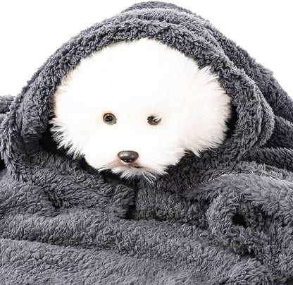 3 Blankets, Dog Cat Pet Blanket, Soft Warm Fleece, for Puppy, Small Dogs or Kitten, Cats, Plush Fuzzy Blanket for Bed, Sofa, Travel (24" x 18", 3/Pack, Beige+Light Gray+Dark Gray)