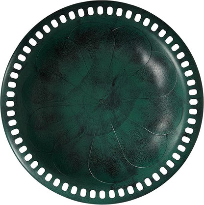 BACKYARD EXPRESSIONS PATIO · HOME · GARDEN 915025-NM Outdoor Garden Bird Bath- Green- Weather Resistant Polyresin-30 Inch-Backyard Expressions