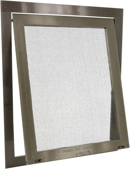 PetSafe Pet Screen Door - Heavy Duty, Tear- & Puncture-Resistant Dog & Cat Mesh Flap - Storm Door Compatible - Small - for Dogs & Cats up to 30 lb