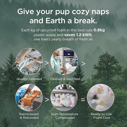 Bedsure SupportMax™ XL Orthopedic Dog Beds Large Sized Dog - Extra Thick Supportive Dogs Couch with Waterproof Washable Cover, Extra Large Comfort Pet Sofa with Soft Sherpa & Nonskid Bottom, Grey, 42"