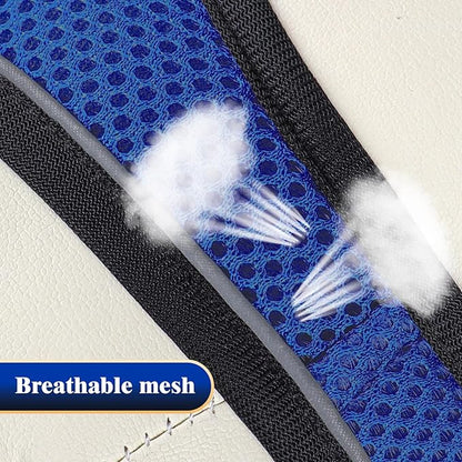 YIMEIS Dog Harness and Leash Set, No Pull Soft Mesh Pet Harness, Reflective Adjustable Puppy Vest for Small Medium Large Dogs, Cats (Royal Blue & Black, Small (Pack of 1)