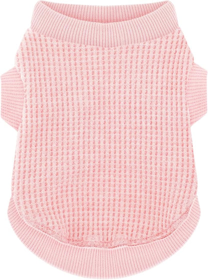 Cozy and Functional Dog Shirts for Small Puppies: Stretchable Pink Attire with Easy-On Design, Ideal for Chihuahuas and Yorkies - Enhance Comfort and Playfulness on Chill Days X-Small