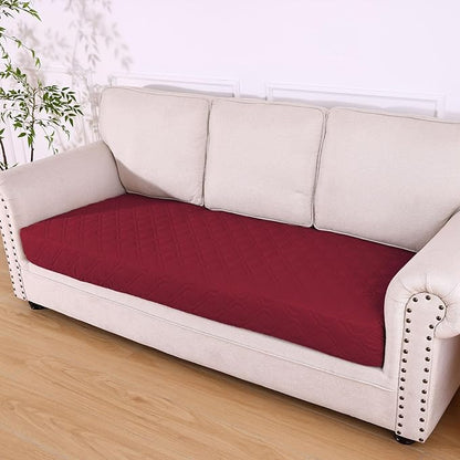 hyha Waterproof Dog Bed Blanket, Soft Pet Blankets, Waterproof Couch Cover for Dogs, Reversible Sofa Covers Washable for Furniture (40x80 Inch, Wine Red/Beige)