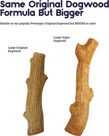 Petstages Outward Hound Super Dogwood Durable Dog Chew Toy, Large - Long Lasting Chew Stick Made with Real Wood - USA Made, L
