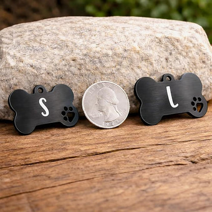 Ultra Joys Dog Tags Personalized for Pets - Hollow Paw Custom Pet ID Tag - Engraved Dog Tag for Large Dogs - Custom Your Own