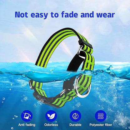 Martingale Dog Collar, Adjustable Nylon Reflective Collar with Buckle No Pull Dog Collar for Small Medium Large Dogs (Lime Green Small)