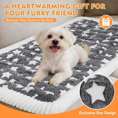 Car Back Seat Mat for Dog 53"x24" Dog Bed for Car Scratch Proof Non Slip Thick Odorless Non Fading Pet Travel Cushion Bed Overlay for Hard Bottom Extender & Cat Rabbit Pet Car Seat Cover Protector
