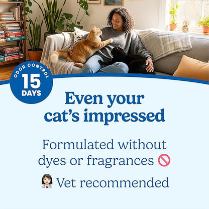 Fresh Step Simply Unscented Clumping Litter, Fresh Step Unscented Cat Litter With Activated Charcoal Technology, 14 lb. Box