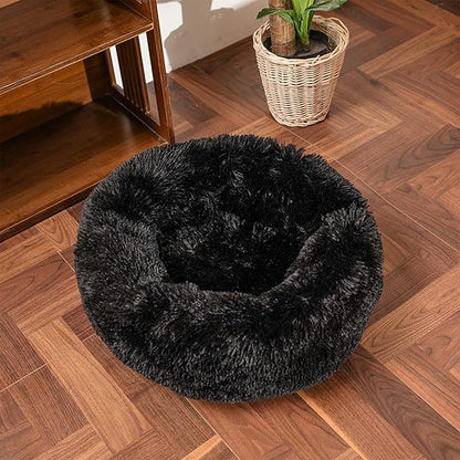 Cat Beds for Indoor Cats,15.7 Inch Small Cats Beds, Washable-Round Pet Bed for Puppy and Kitten with Slip-Resistant Bottom