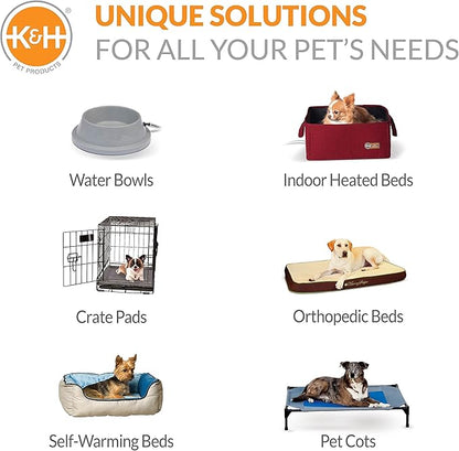 K&H Pet Products Coolin' Pet Pad Dog Mat, Portable Dog Cooling Mat for Travel or in Home, Perfect for Carriers, Crates, Outdoor Houses, Yards, Porches, Pet Beds & More - Large 36 X 20in Chill Blue