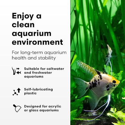 Continuum Aquatics Continuum AquaBlade P - Short Fish Tank Algae Scraper, Acrylic Safe Scraper - Aquarium Cleaning Tools