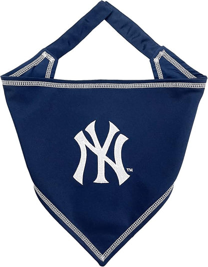 Pets First MLB New York Yankees TIE Bandana, Large/X-Large. Dog Bandana Scarf Bib for Pet Cat Dog. The Ultimate Game-Day, Party Bandanna, Birthday Event