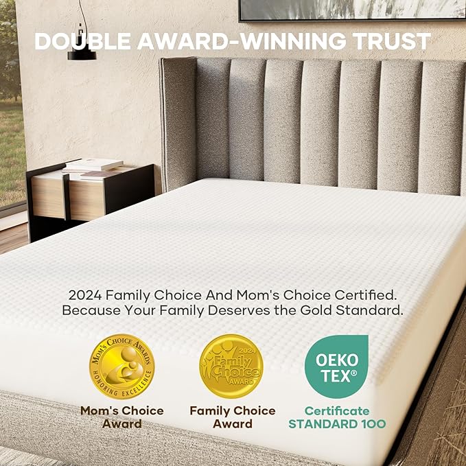 OhGeni 100% Waterproof Mattress Protector,Queen Size Mattress Soft Pad,Pet Hair & Bedwetting Resistant,Cooling Breathable Fitted Sheets,Washable Bed Cover,Non-Slip Deep Pocket,Noiseless,Yellow