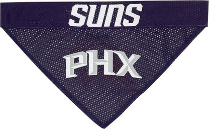 Pets First NBA Dog Bandana -Pheonix Suns Reversible Bandana. 2 Sided Home & Away Sports Bandana with a Premium Embroidery Team Logo, Small/Medium