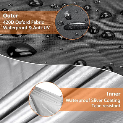 Roasivi Universal Large Birdcage Cover Black Out and Breathable Cages Cover for Parrots and Other Small Animals Durable Waterproofing Washable Material 31" L x 21" W x 53" H Black