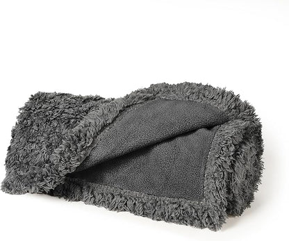 Kritter Planet Waterproof Blanket for Dogs, Pee Proof Sherpa Fleece Reversible Cover for Couch or Bed, Liquid Proof Furniture Protector for Small Medium Size Animals