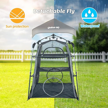 Cat Enclosure Kitten and Tower Tent for Indoor and Outdoor,3 Tier Cage Inside,Outdoor Catio,Portable and Foldable,Two Doors Design; Play Tunnel + Cube(with Three Ways)…