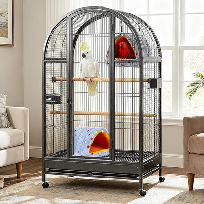 2 Pack Bird Nest House, Hanging Hammock Fluffy Parrots Bird Bed for Cage Bird Plush Nest Toy for Parrot Macaw Budgies Eclectus Parakeet Cockatiels Cockatoo Lovebird