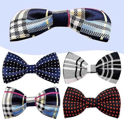 PET SHOW Pet Small Dogs Collar Embellishment Attachment Bow Ties Puppies Cats Collar Charms Accessories Slides Bowties for Birthday Wedding Parties Assorted A Style Assorted B Styles Pack of 5