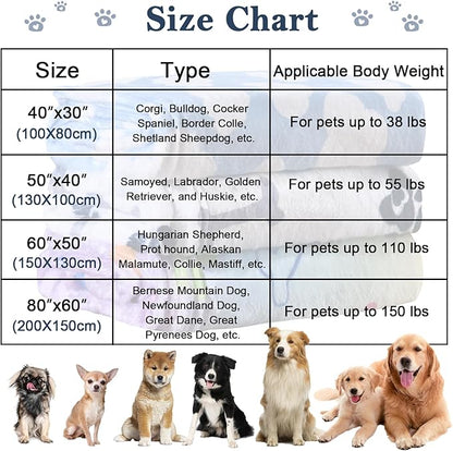 Dog Blanket,Super Soft Fluffy Premium Fleece Pet Puppy Blanket for Large Medium Dog Cat Mat Cover for Bed Couch,Cute Print, Colorful,(41 x 31 Inch)