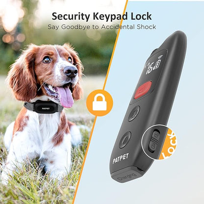 PATPET Dog Shock Collar with Remote (Black)
