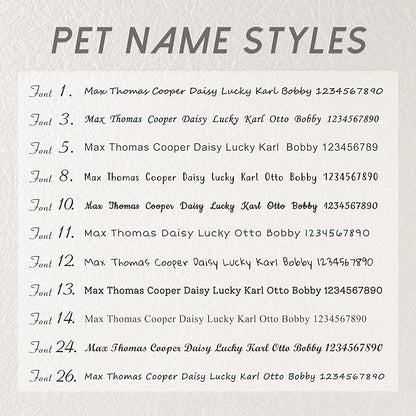 Anavia Small Size Dog Cat ID Tags, Small/XS Personalized Color Plated Stainless Steel Puppy Kitten Name Tags, Customized Engraved Nameplate Pet Collar Tag (Blue, Cat Head)