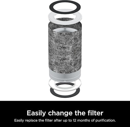 Shark Air Purifier for Home, Office, and Bedroom, Clean Sense Technology, HEPA Air Filter, 1200 Sq Ft, Captures 99.98% of Particles, Pet Dander, Pollutants, Dust, Smoke, Allergens & Smells, HP202