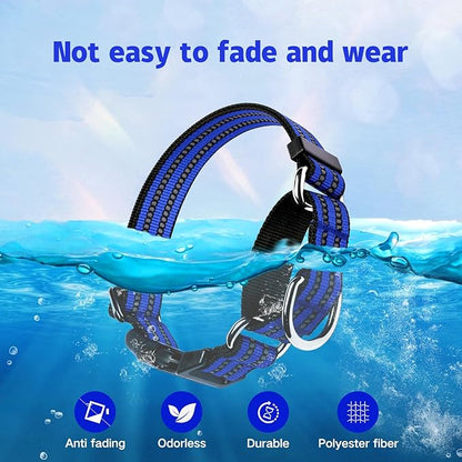Martingale Dog Collar, Adjustable Nylon Reflective Collar with Quick Release Buckle (Royal Blue, Large)