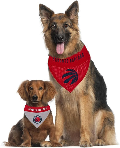 Pets First NBA Dog Bandana - Toronto Raptors Reversible Pet Bandana. 2 Sided Home & Away Sports Bandana with a Premium Embroidery Team Logo, Large/X-Large (RAP-3217-L-XL)
