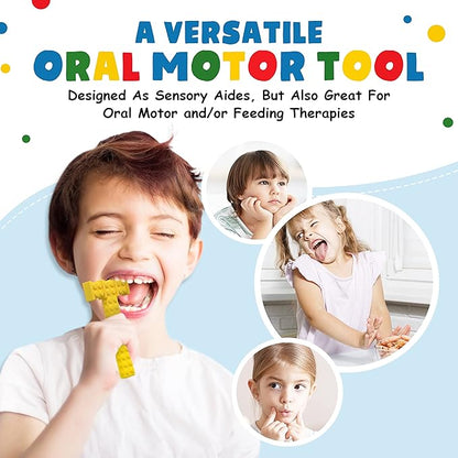 Chewy Sensory Toys for Kids with Autism Sensory Product for Adults Teens Toddlers, ADHD Tools for Kids, ADHD Toys for Autistic Children, Oral Motor Tool Tube, Mouth Toys, Chew Stick (Winter)