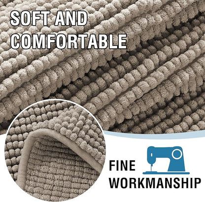 H.VERSAILTEX Plush Chenille Couch Armrest Cover 2 Packs Thick and Soft Sofa Covers Furniture Protector Cover for Pets (27.5" x 27.5", Taupe)
