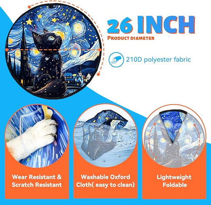 ORSDA Cat Toys Pouch, Cat Toys for Indoor Cats Hide and Seek Mat Suitable for Kitten Balls