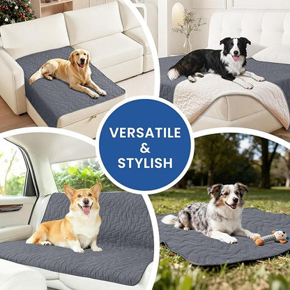 Waterproof Couch Covers for Pets, Waterproof Dog Bed Cover, Anti-Slip Soft Dog Blankets, Couch Cover for Dogs Washable, Pet Blanket for Puppy Large Dogs Cat (30x70 Inch, Dark Grey)