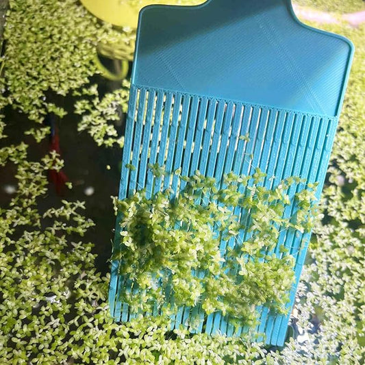 Aquarium Duckweed Removal Tool, 6.5 x 3 inch Floating Plant Comb Spatula, Aquatic Tank Cleaning Tool