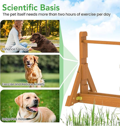 Dog Agility Set, Wooden Dog Agility Jumps & Dog Hurdles,Dog Agility Equipment, Dog Agility Course,Dog Agility Course Backyard Set,Obstacle Course for Dogs,Dog Hurdles Training Equipment