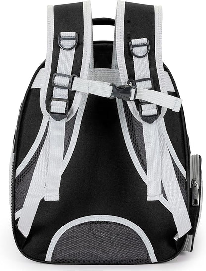 Cat Bubble Backpack Carrier for Small Medium Dogs Cats Carrying Bag, Airline Approved Pet Travel Carrying Bag Dog Hiking Walking Outdoor Backpack (Black)