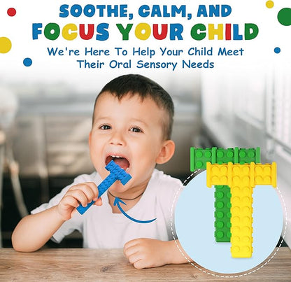Chewy Sensory Toys for Kids with Autism Sensory Product for Adults Teens Toddlers, ADHD Tools for Kids, ADHD Toys for Autistic Children, Oral Motor Tool Tube, Mouth Toys, Chew Stick (4 Pack)