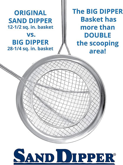 Sand Dipper Scoop - Stainless Steel Hygienic Cat Litter Scoop (Big Dipper)