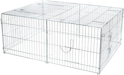 Trixie Rabbit Cage - 34 cu. ft., Outdoor Pen Extends Rabbit Hutch and Chicken Coops, Ideal for Small Animals, Bunny, Guinea Pigs, Chickens