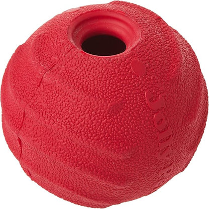 Jolly Pets Tuff Tosser Bouncing Ball Tog Toy/Treat Holder, 3 Inches, Red