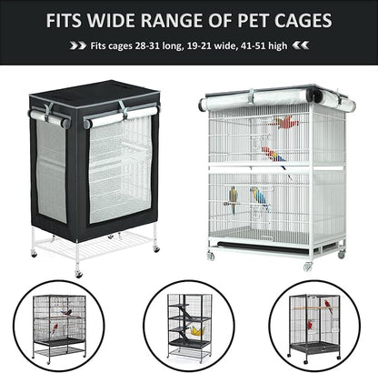 Universal Large Bird Cage Cover - Bird Cage Covers for Night, Good Night Bird Cage Cover for Large Bird Cage，Size 32inx 21inx 46in