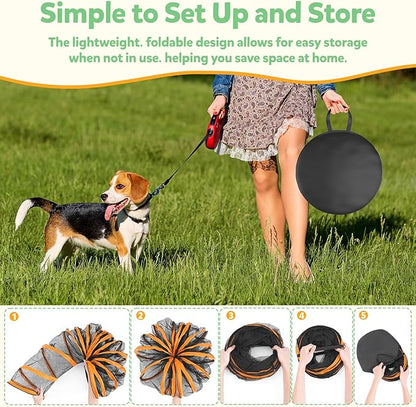 Cat Outdoor Enclosures Tunnel Playpen - Portable Playpen Indoor Collapsible Cats Enclosure with Shade Cover 2 Tunnels for Large Small Pets Animal Outside Catio Happy Travel Camping Back Yard